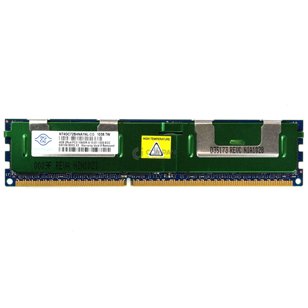 NT4GC72B4NA1NL-CG NANYA 4GB 2RX4 PC3 10600R DDR3 1333MHZ MEMORY -